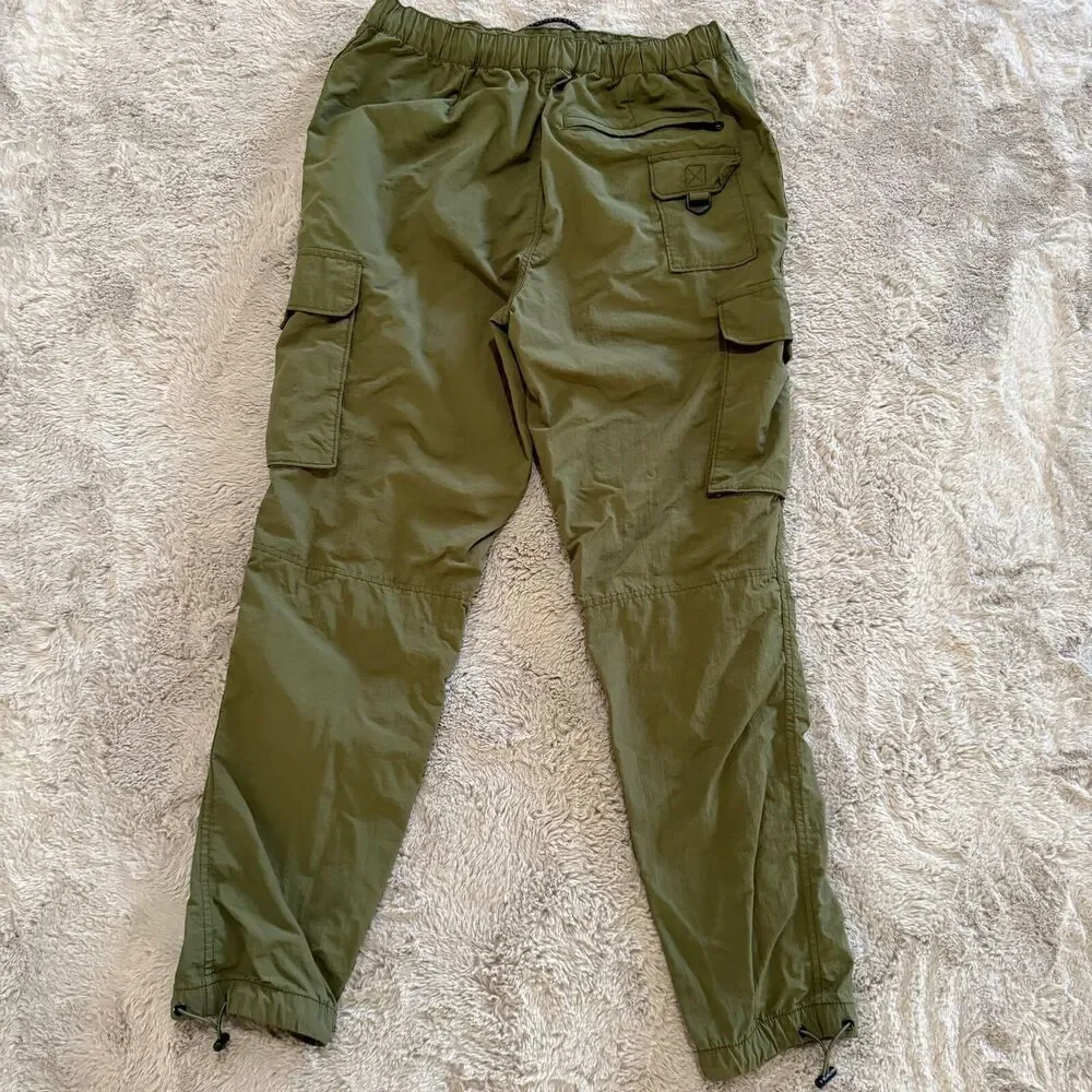 LCKR Olive Green Cargo Jogger Women’s Pants‎ Size L Outdoor Pockets